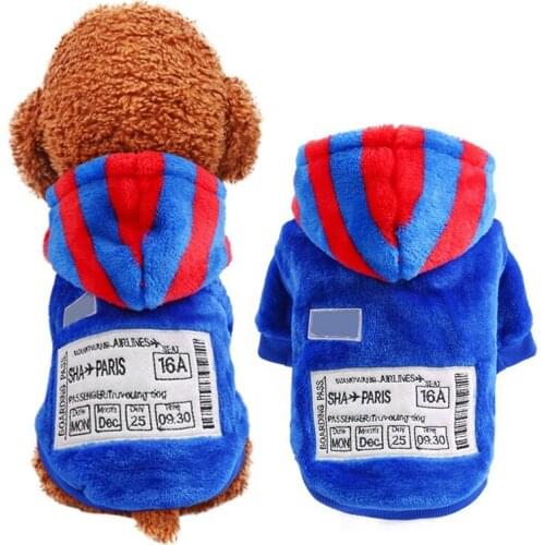 Dog Clothes Warm Pet Dog Jacket Coat Puppy Hoodies Clothing Cold-weather Thickening Hooded Button Jacket Coat