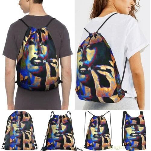 Men Sackpack Strap Bags Grace Jones(2) Women Purpose Drawstring Backpacks Outdoor Travel Backpacks For Gym Training Fitness Bag
