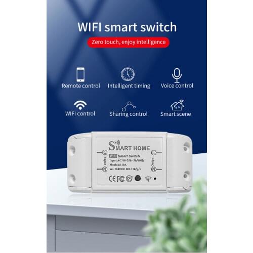 New DIY Smart Wireless Remote Switch Socket Smart Home Automation Remote Control Switch Relay Smart Life/Tuya with Alexa Google