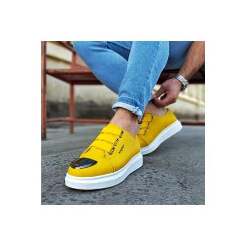 Wagoon WG026D Yellow Thick Sole Casual Men Shoes