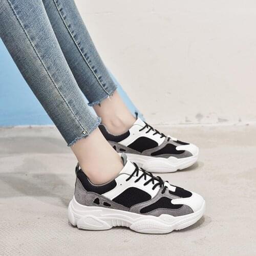 Sneakers Women Tide Summer And Autumn New Joker Thick Red Leisure Sports Shoes Woman Super Fire