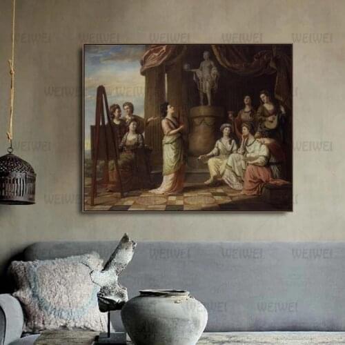 Home Decoration Gathering Together Women Canvas Poster Wall Art Decoration Canvas Painting Hd Print Picture Family Decoration