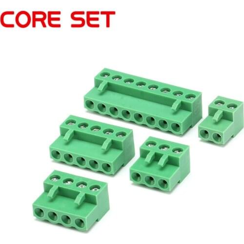 10Pcs/Lot HT5.08 2P/3P/4P/5P/8P Pluggable Through Hole Terminal Block PCB Connector 5.08mm Pitch For 14-26AWG 300V 10A