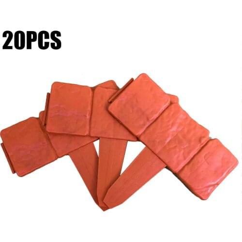 20PCS Imitation Stone Fence Gardening Grounding Fence Folding Garden Fence Border Edging DIY Decorative Garden Landscape