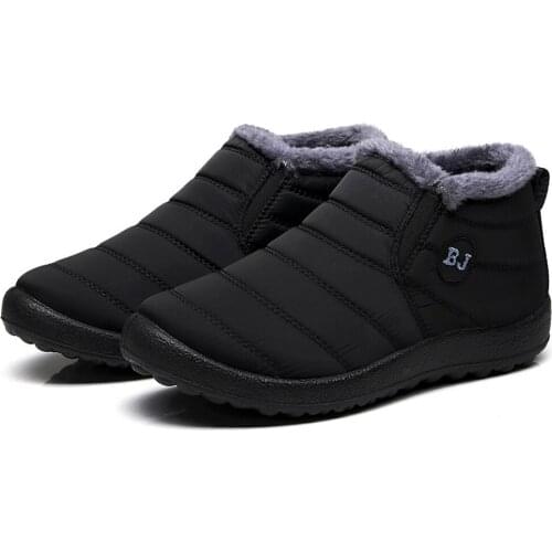 2020 Waterproof Women Winter Shoes Plus Size 45 Couple Snow Boots Women Shoes Antiskid Bottom Keep Warm Mother Casual Boots