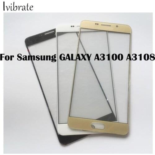 A+Quality For Samsung GALAXY A3 A 3 A3100 A3108 TouchScreen A 3100 A 3108 Digitizer Touch Screen Glass panel Without Flex Cable