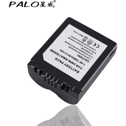 PALO camera battery digital battery pack DMW-BMA7/S006E BMA7 S006E 7.4V 1200mah Li-ion for DMC-FZ7 FZ8 FZ18 FZ28 RZ30 FZ50 ect
