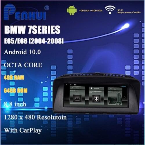 Car DVD GPS Multimedia Player for BMW E65/E66 7-Series (2004-2008) with 8.8" Screen Double 8 Core 4GB RAM + 128 GB ROM