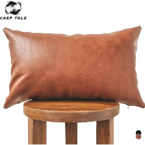 Nordic Cushion Cover 45*45 30*50 PU Pilow Case Decorative Sofa Cushions Leather Pillow Cover For Living Room Luxury Pillowcases