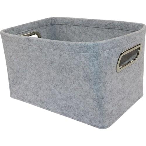 Household Storage Basket Felt Laundry Organizer Cube Box Kids Toys Books Dirty Clothes Container
