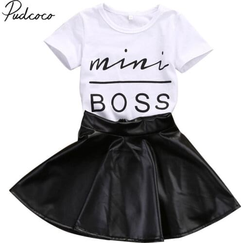 Pudcoco Toddler Kids Girls Cotton Short Sleeve O-neck T Shirt +shirts Outfits Clothes Set 1-6 Years Helen115