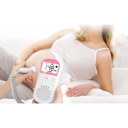 Fetal Doppler Detector Pocket Portable Household Pregnant Baby Ultrasound Heartbeat Sound Monitor No Radiation Stethoscope
