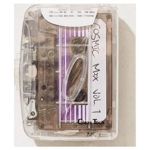 Clear-Techins Cassette Clear Player Walkman Audio Music Player Tape Cassette American