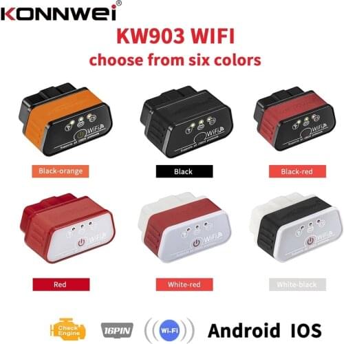 2020 obd2 konnwei scan tool pro KW903 Bluetooth elm327 obd2/eobd automotive diagnostic scanner tool Car Auto Fault kw903 adapter