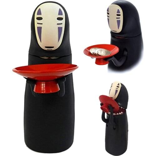 21cm Long No Face Money Box Ghost Electronic Funny Saving Box Automatic Eat Coin Cash Box Musical Safe Piggy Bank Kids