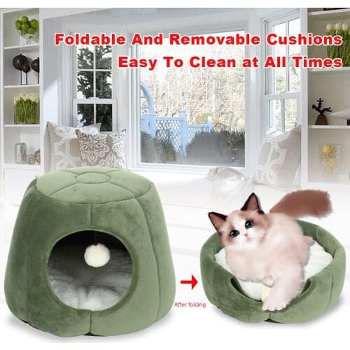 Pet Nest PP Cotton Mat Comfortable Easy to Clean Folding and Detachable Cushion Keeping From the Cold
