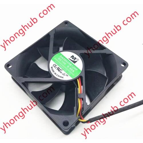M / Huaxia DA08025B12HF Server Cooling Fan DC 12V 0.40A 80x80x25mm 2-wire