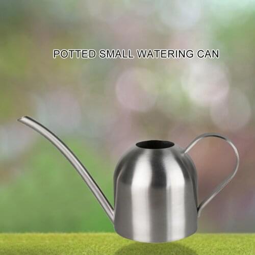 500/1000ml Stainless Steel Long Mouth Water Cans Watering Kettle Home Plant Pot Bottle Watering Device Garden Tool
