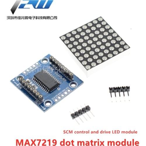MAX7219 dot matrix module SCM control and drive LED module 8X8 LED dot matrix display module