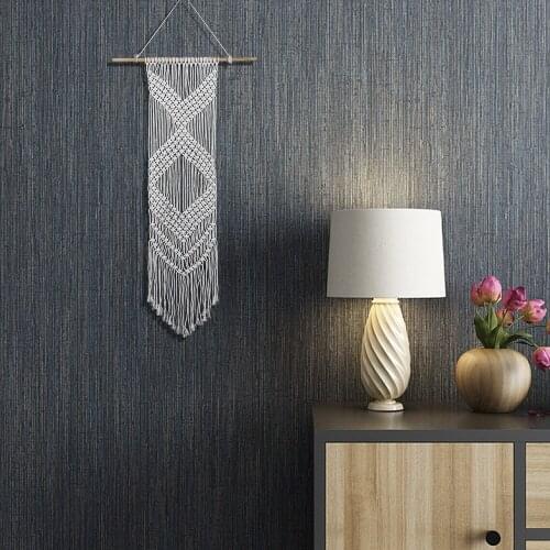 Wall Hanging Tapestry Hand-woven Boho Nordic Style Cotton And Linen Hotel Background Decor Creative Bedside Chic Ornaments