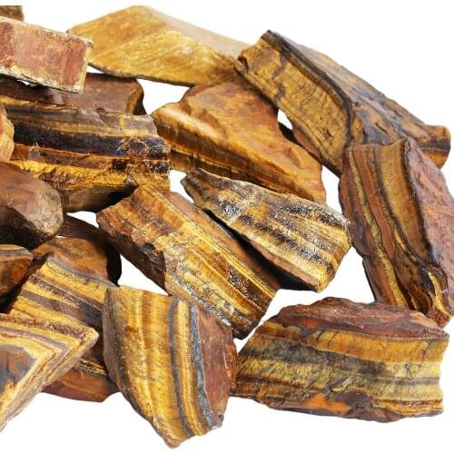 TUMBEELLUWA 1lb (460g) Natural Tigers Eye Stone Raw Rough Stone for Cabbing,Tumbling,Cutting,Lapidary,Reiki Healing