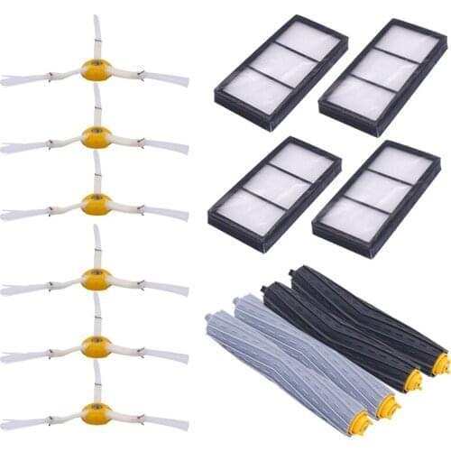New sweeping robot accessories + 4 Hepa filter + 6 side brush iRobot Roomba 800 series 900 870 880 980 series sweeping robot