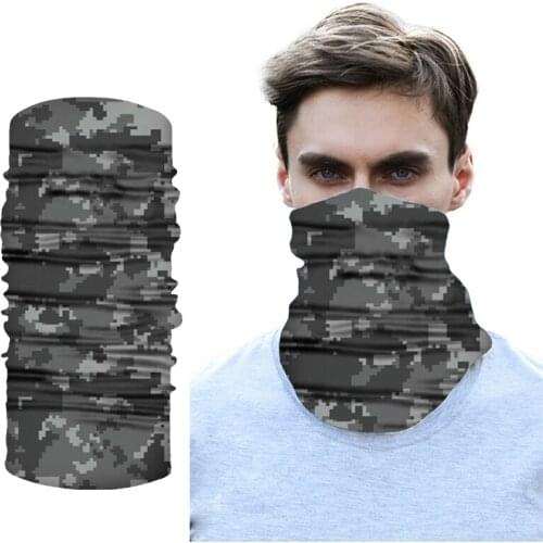 New Sport Neck Gaiter Camouflage Seamless Hip-pop Bandanas Headwear Scarf Magic Headband Neck Tube Ring Shawl Wrap