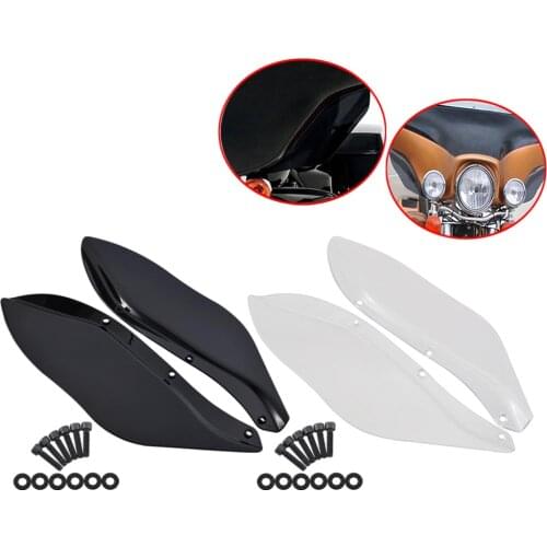 Motorcycle Black Clear Fairing Fairing Air Deflector Windshield For Harley Touring FLHR FLHT FLHX 96-13 Models