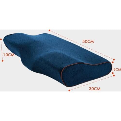 Orthopedic Memory Foam Pillow 50x30cm Slow Rebound Soft Memory Slepping Pillows Butterfly Shaped Relax The Cervical For Adult