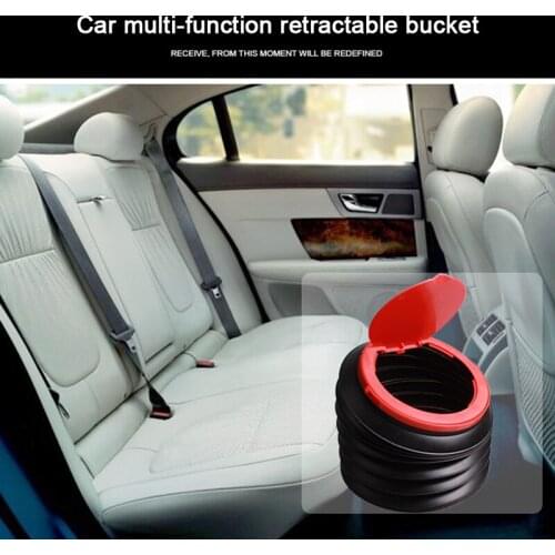 Portable 4L Car Capacity Car Folding Bucket Collapsible Water Fishing Outdoor Auto Garbage Plastic Bucket Storage Box