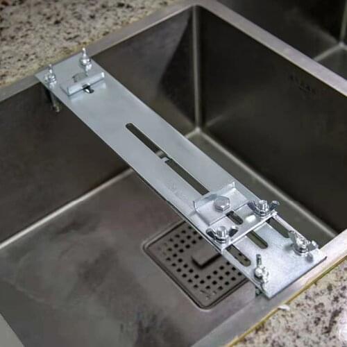 Adjustable Over Sink Sharpening Stone Holder Retractable Non-slip Whetstone Sink Bridge Fits 12.2in to 15.74in Kitchen Sink