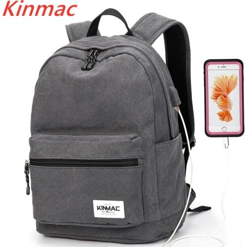 Kinmac Brand Backpack Laptop Bag 15",15.6 Inch,Lady Man Shoulder Gray Compute Bag For Macbook 15.4,Business,School,DropShip V142