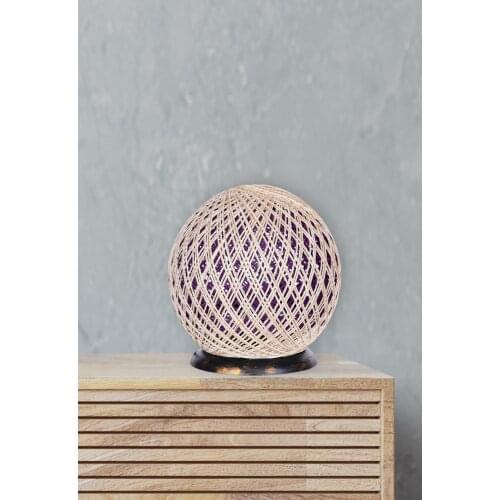 Saint Belisama Pallina Globe Lampshade Jute Purple