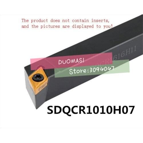 SDQCR1010H07 10*10mm Metal Lathe Cutting Tools Lathe CNC Machine Turning Tools External Turning Tool Holder S-Type SDQCR/L