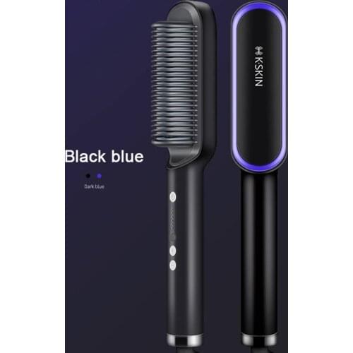 Hair Care Professional PTC Heating Hair Straightener Curler Styler Brush Straighting Ceramic Curling Iron Hot Comb Brushes