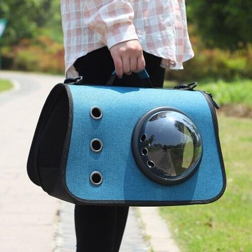 Space Capsule Pet Bag Dogs and Cats out Travel Carrying Case Crossbody Breathable Folding Pet Backpack