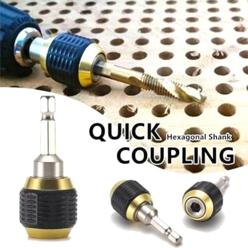 SMARLAN 50/60MM Hexagonal Shank Quick Coupling Drill Bits Adapter Chucks Convertor Socket Impact Tool For Woodworking/Metalwork