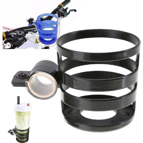 Universal Bicycle Cycling Handlebar Water Bottle Cup Holder Cage Rack MTB Bike Mount Bicycle Bottle Cage Baby Carriage Black