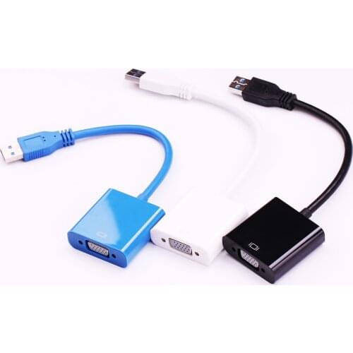 USB 3.0 to VGA Video Graphic Card Display External Adapter Cable Converter for Win 7/8/10