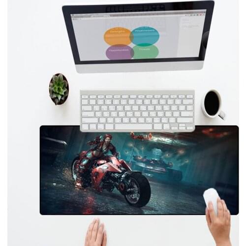 XGZ High Quality Precision Seaming Rubber Large Size Mouse Pad Mouse Player Keyboard Game World of Tanks Gamer Mat for Gta V