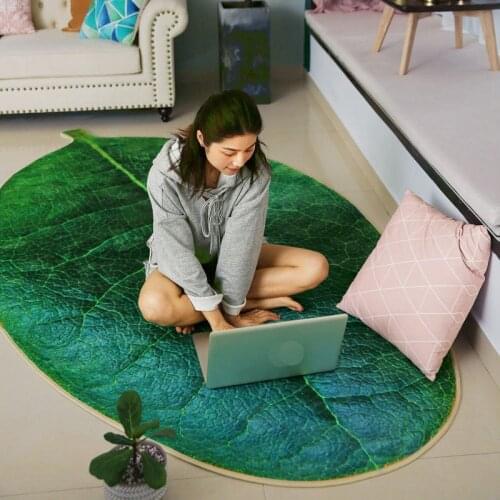 1pc S/M/L Size Modern Geometric Home Mat Room Area Rug Floor Carpet For Living Room Bedroom Large Leaf Shape vloerkleed