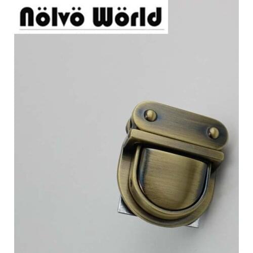 10set 44*37mm 5colors high quality gunmetal pressed lock briefcase lock for genuine leather high quality handmade man bag making