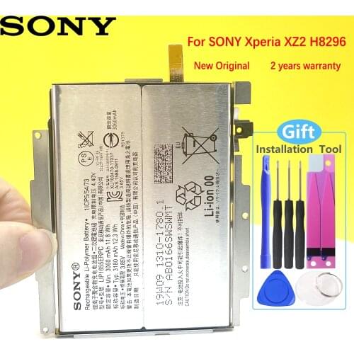100% NEW Original 3180mAh Battery For SONY Xperia XZ2 PF22 SO-03K SOV37 702SO H8296 H8216 LIP1655ERPC Phone High Quality
