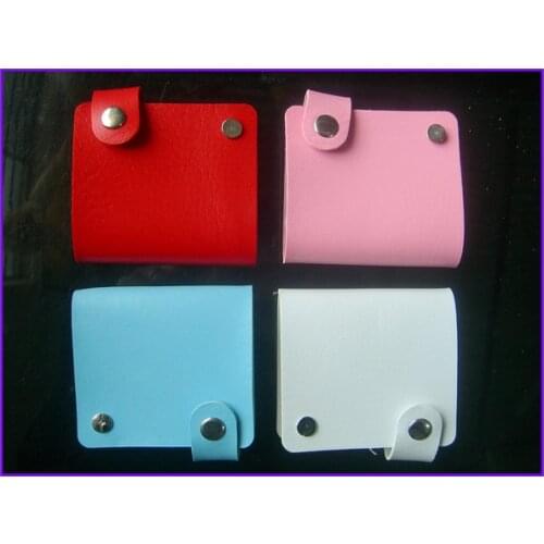 1X Synthetic Leather Folder Holders Cases Bag Album Sleeve For Nail Plate Template Nail Sticker Multi Colors Available