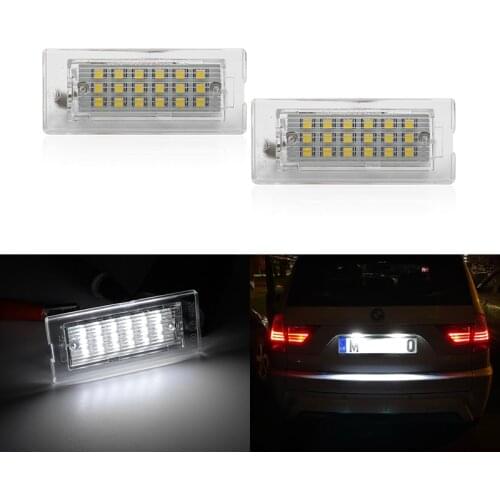 2x Fits For BMW E53 X5 99-06 E83 X3 03-10 Before Facelift SMD White Canbus Led License Plate Lights Lamps