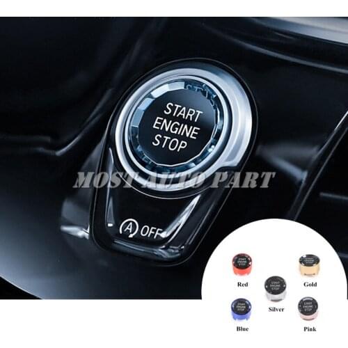 5 Color Interior Center Console Engine Start Stop Button Cover Trim 1 2 3 4 5 6 7 Series F20 F21 F22 F23 F30 F31 GT F34 3GT
