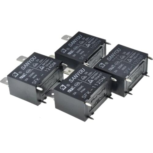 5pieces/lot)Original New SANYOU SFK-105DM 5VDC SFK-112DM 12VDC SFK-124DM 24VDC 4PINS 20A 250V a normally open Relay
