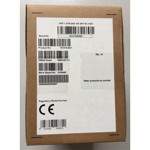 781518-B21 781578-001 1.2T 12G SAS 10K 2.5inch HDD Original