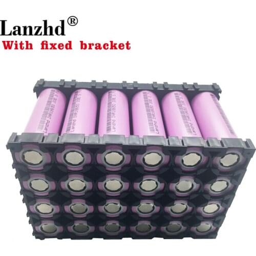 24PCS 18650 fixed bracket Batteries 3.7V 18650 Li ion 3300mAh 30A 18650VTC7 battery 18650 Holder with Splicing Bracket