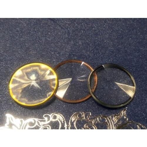 Watch accessories suitable for tungsten steel pinnacle watch mirror glass mens wear silver silver mei gold three colors